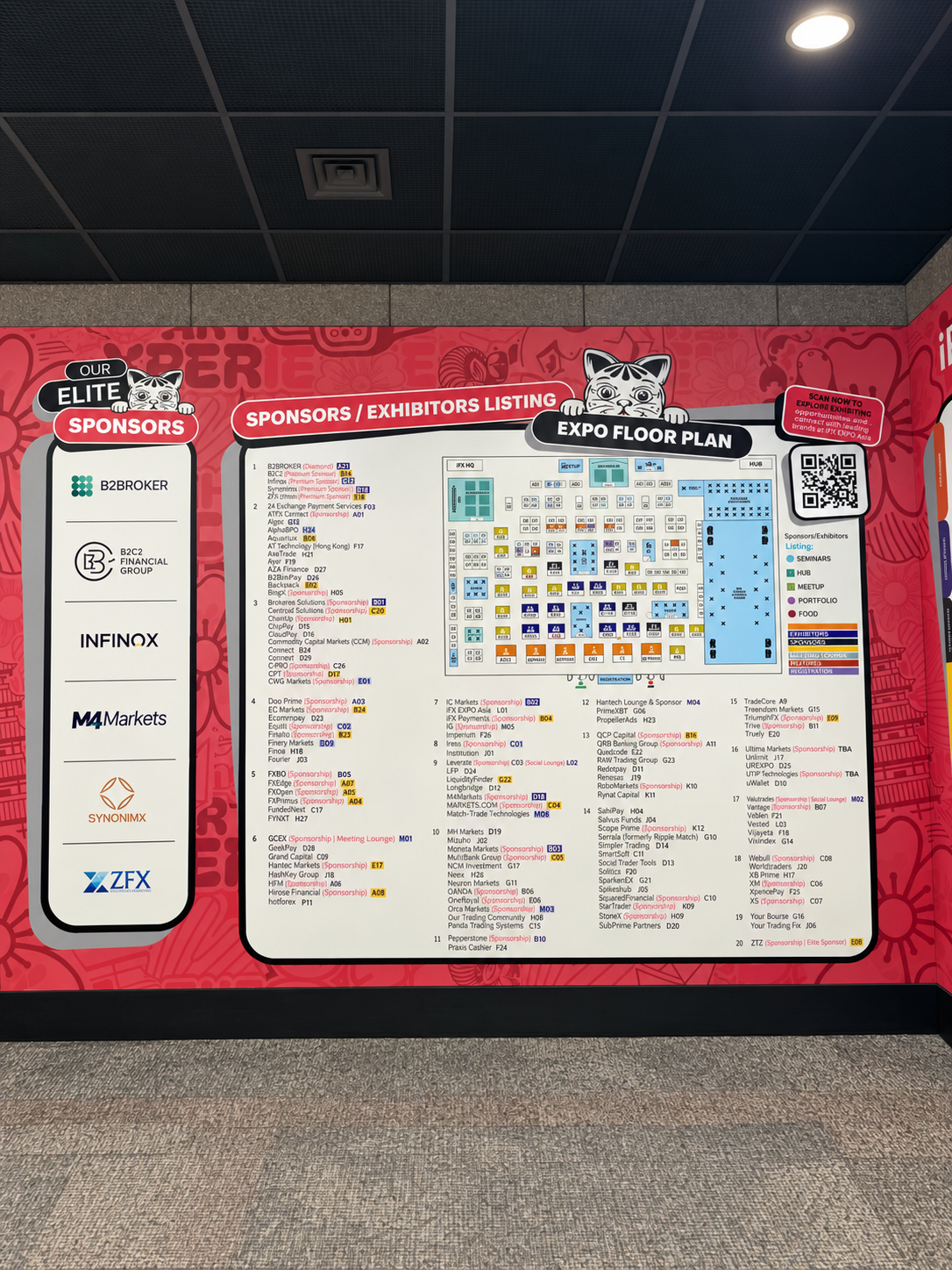 iFX EXPO会場の出展者一覧とフロアマップ